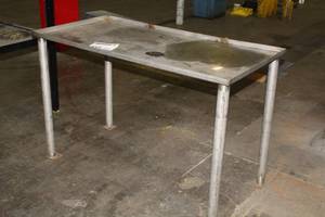 lot 388 image: Metal Shop Work Table