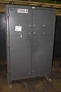 lot 401 image: Stronghold Metal Storage Cabinet