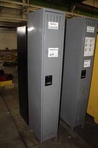 lot 409 image: Uline Metal Storage Locker