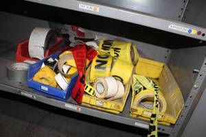 lot 427 image: Lot of  Misc. Tape - CAUTION, Duct, Masking, Misc. Tape