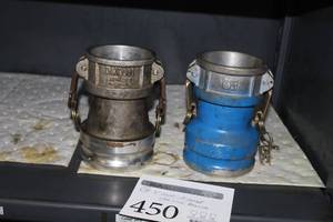 lot 450 image: Lot of (2) Dixon Andrews 4 Male to 3 Female Cam Lock Reducers