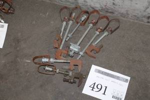 lot 491 image: Lot of (8) Clamp Hangers