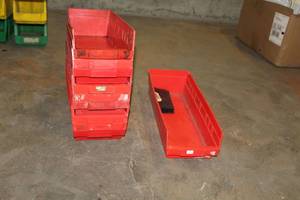 lot 517 image: Lot of (10) Plastic Stackable Storage Containers