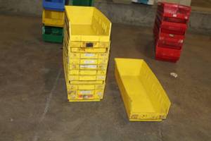 lot 518 image: Lot of (12) Plastic Stackable Storage Containers