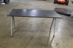 lot 573 image: MetalWood Desk Table
