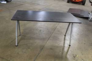 lot 572 image: MetalWood Desk Table