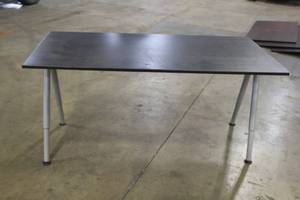 lot 570 image: MetalWood Desk Table