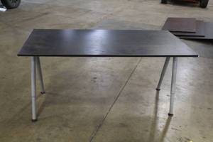 lot 568 image: MetalWood Desk Table