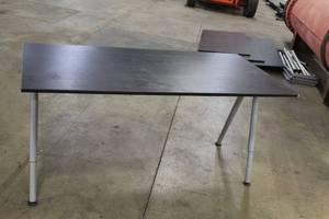 lot 566 image: MetalWood Desk Table