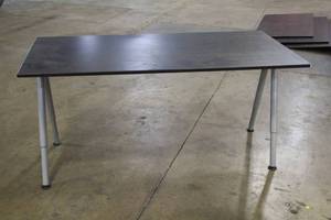 lot 563 image: MetalWood Desk Table