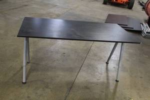 lot 558 image: MetalWood Desk Table