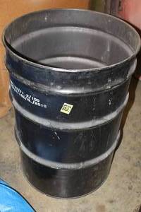 lot 544 image: 55-Gallon Metal Barrel