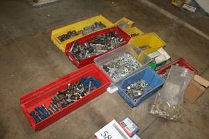 lot 584 image: Lot of  Hardware - Bolts, Nuts, Washers, Misc. Hardware