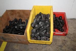 lot 596 image: Lot of  Hardware - Threaded Rods with Nuts, Bolts