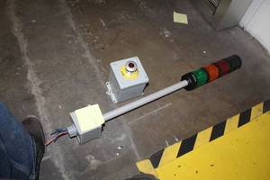 lot 609 image: Emergency Stop Switch and Allen Bradley Warning Light