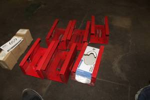lot 657 image: Lot of (6) Wall Mount Nitrile Exam Glove Dispensers