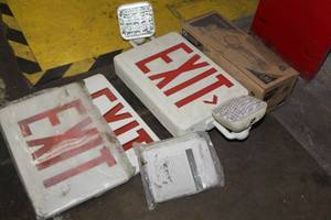 lot 661 image: EXIT Signs, EXIT signs with Emergency Lighting, Lithonia Lighting LED Adjustable Optics Emergency Unit