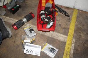 lot 668 image: Lot of  Electrical Supplies - Industrial Straight Blade Plug 125V15A, Various Plugs