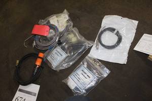 lot 674 image: Lot of  Sensors - Hedland Flow Meter Wires (new), Inductive Proximity Sensor 3mm, Accent Wire P4362, Accent Wire 4P70, Misc. Sensors