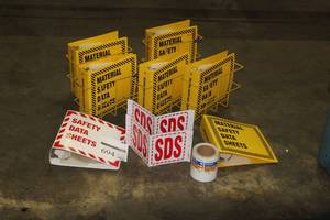lot 694 image: Safety Data Sheets, Binders and Signs
