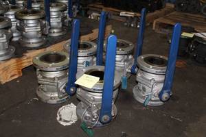 lot 880 image: Lot of (5) 3 Ball Valves 150# WCB