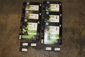 lot 1119 image: HP Ink Cartridges - 950XL 2-Pack Black,951XL 3-Pack CyanMagentaYellow