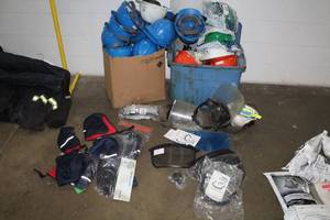 lot 779 image: Lot of  Hard Hats, Winter Caps, Parts and Accessories