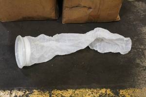 lot 794 image: Lot of (500) PEMU 300 P2F Polyester Mesh 300 micron Filter Bags Size #2