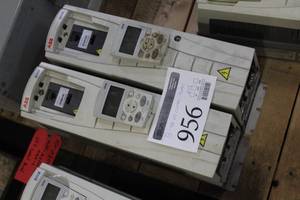 lot 956 image: Lot of (2) ABB VFD Control Panels