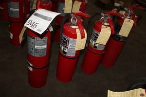 lot 946 image: Lot of (4) Dry Chemical Fire Extinguishers