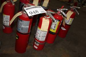 lot 948 image: Lot of (4) Dry Chemical Fire Extinguishers