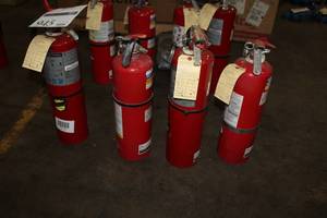 lot 945 image: Lot of (4) Dry Chemical Fire Extinguishers