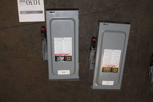 lot 1030 image: Lot of (2) Heavy Duty Safety Switch Boxes