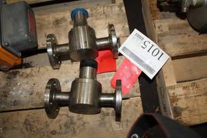 lot 1015 image: Lot of (2) Flowmotion Systems Back Pressure Valves BA100S-VTLS