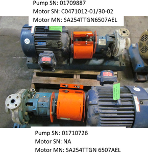 lot 1310A image: Summit Pump 2196 STO and Marathon Electric Motor SA254TTGN 6507AEL 3-Phase