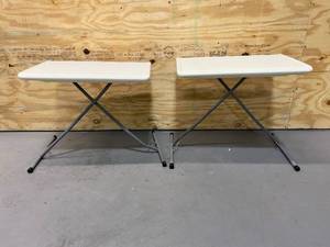 Lot of 2- 27 x 18 x 24 Tray Tables