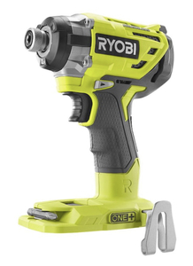 RYOBI ONE 18V Cordless Brushless 3-Speed 14 in. Hex Impact Driver (Tool Only) with Belt Clip