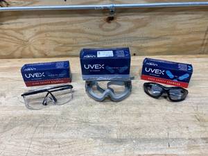 UVEX Lot of 3-  Safety GlassesGoggles