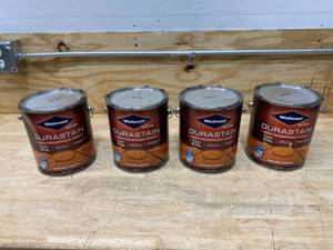 WOLMAN Lot of 4-  Durastain Semi-transparent Wood Exterior Stain, Natural Cedar (1 Gal. Each)