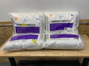 MAINSTAYS Lot of 4-  Comfort Complete Bed Pillows, StandardQueen
