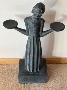 lot 27 image: Lovely Bird Girl Statue