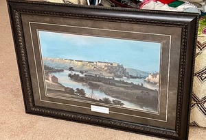 lot 24 image: Framed Print of Fort Snelling by John Casper Wild