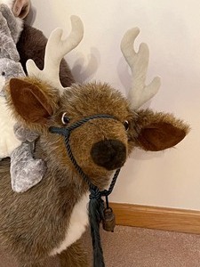 lot 34 image: A Reindeer, Monkey and a Rabbit