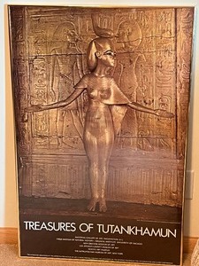 lot 57 image: Framed Treasures of Tutankhamum Poster