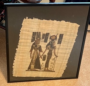 lot 58 image: Framed Egyptian Textile Art