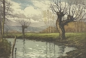 lot 106 image: Vintage Framed Scenic Artwork