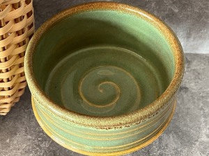 lot 134 image: Handcrafted Basket by Alma Alley Hamilton and Pottery Piece