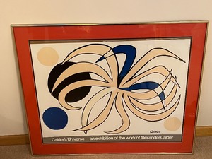 lot 8 image: Framed Vintage Poster - Calders Universe - An Exhibition of the Work of Alexander Calder