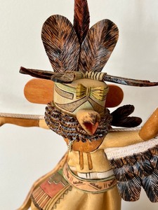 lot 6 image: Impressive Hopi Carved Kachina Figurine by Coolridge Roy, Junior