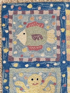 lot 172 image: Fun Fish Themed Rug